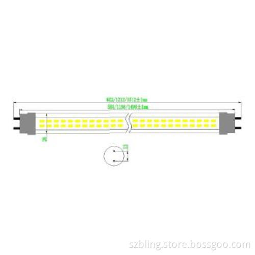 22W 1.5M T8 tube,120°,Cool white,6000K-6500K,2250lm,rotating caps